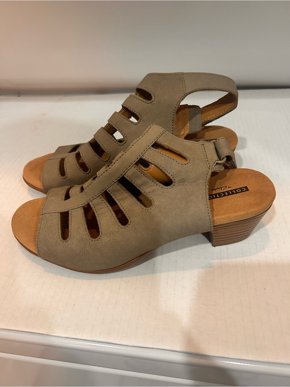 Clark’s Collection Women’s Size 7M Open-Toe Slingback Sandals
